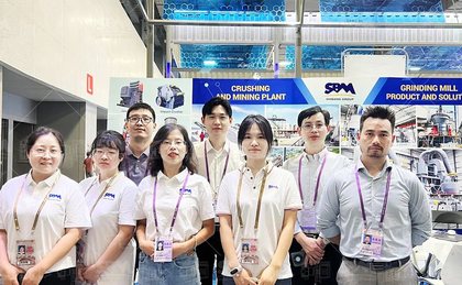 Hội chợ Canton lần 136: gian hàng thiết bị nghiền giữa dòng khách quốc tế